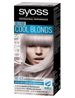 SYOSS 4Levels Cool Blonds 10-55 Ultra platinová blond barva - zesvětlí a obarví