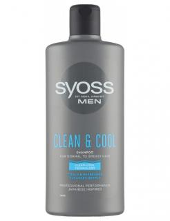 SYOSS MEN Clean And Cool Shampoo 440ml - šampon pro muže na mastné vlasy