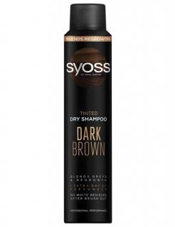 SYOSS Professional Dark Brown Dry Shampoo 200ml - suchý šampon pro tmavé vlasy