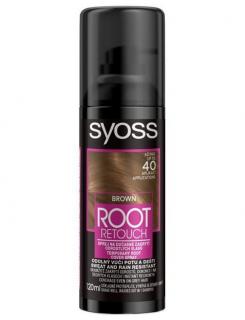 SYOSS Root Retouch BROWN 120ml - tónovací barva na odrosty ve spreji - hnědá