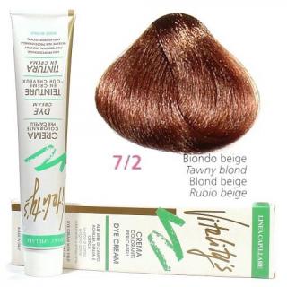 VITALITYS Green Permanentní krémová barva na vlasy - Béžový blond 7-2