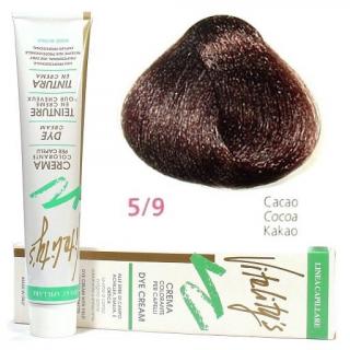VITALITYS Green Permanentní krémová barva na vlasy - Cacao kakaová 5-9