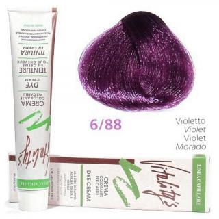 VITALITYS Green Permanentní krémová barva na vlasy - Fialová violet 6-88