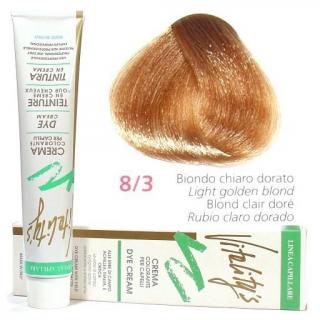 VITALITYS Green Permanentní krémová barva na vlasy - Světle zlatá blond 8-3