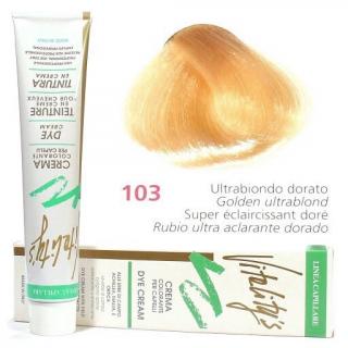 VITALITYS Green Permanentní krémová barva na vlasy - Ultra blond zlatá 103