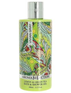 VIVIAN GRAY Aroma Selection Lemon And Green Tea Shower Gel 400ml - sprchový a koupelový gel