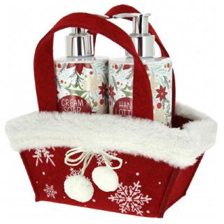 VIVIAN GRAY CHRISMAS White Set - Crema Soap + Hand Lotion 2x250ml - tekuté mýdlo + mléko