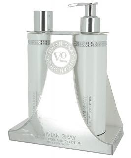 VIVIAN GRAY CRYSTALS WHITE Shower Gel + Body Lotion 2x250ml - sprchový gel + tělové mléko