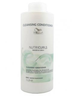 WELLA Nutricurls Waves Curls Cleansing Conditioner 1000ml - čistící kondici. pro kudrnaté a vlnité vlasy