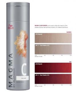 WELLA Professionals Magma By Blondor 120g - Clear Powder domíchávací, pro studené tóny