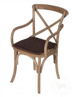 Alwero podsedák na židli 40 x 40cm, hnědý