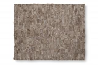 Koberec z ovčích kůží, cappuccino, hladký 200 x 220 cm