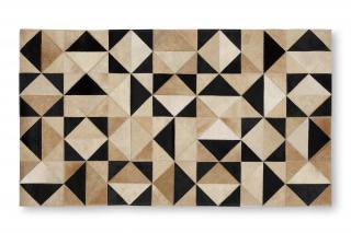 Předložka z kůže skotu 144 x 84 cm, triangl
