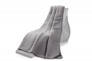 Vlněná deka 140x200 cm šedá, alpaka  NOVĚ V NABÍDCE!