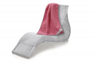 Vlněná Merino deka pro děti 75 x 100 cm,  Thumbled růžová