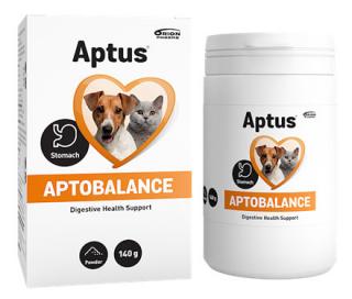 Aptus Aptobalance PET 140g (Doplňkové krmivo pro psy a kočky pro úpravu funkce střevní mikroflóry.)