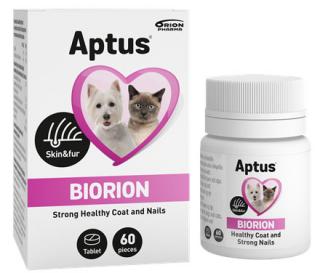 Aptus Biorion 60tbl (Doplňkové krmivo pro psy a kočky na podporu růstu srsti a drápů.)
