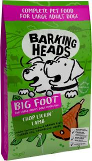 BARKING HEADS Big Foot Chop Lickin’ Lamb 12kg (Jehněčí maso pro zdravou a lesklou srst psů velkých plemen.)