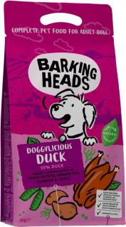 BARKING HEADS Doggylicious Duck 12kg (Bezobilné krmivo pro dospělé psy s kachnou.)