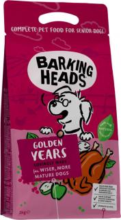 BARKING HEADS Golden Years 2kg (Kuře, pstruh a losos pro psí seniory.)