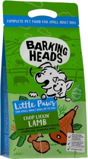 BARKING HEADS Little Paws Chop Lickin’ Lamb 1,5kg (Jehněčí maso pro zdravou a lesklou srst.)