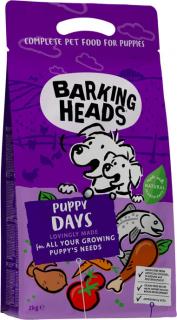 BARKING HEADS Puppy Days 18kg (Krmivo pro štěňata bez obsahu obilovin s kuřetem a lososem.)
