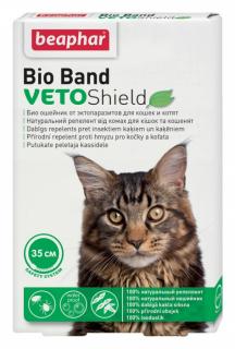 Beaphar Obojek antipar.kočka Bio Band Veto Shield 35cm (Repelentní obojek pro kočky a koťata od 2 měsíců věku založený na bázi přírodních olejů.)