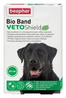 Beaphar Obojek antipar. pes Bio Band Plus Veto Shield 65cm (Repelentní obojek pro psy a štěňata od 2 měsíců věku založený na bázi přírodních olejů.)