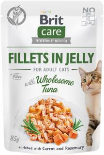 Brit Care Cat Fillets in Jelly with Wholesome Tuna 85g (Filetky v želé s kuřecím a tuňákem.)