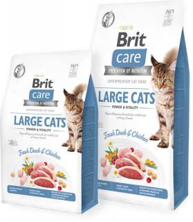 Brit Care Cat GF Large Cats Power and Vitality 2kg (Pro dospělé kočky velkých plemen.)