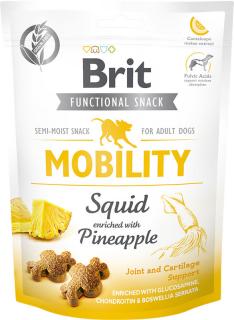 Brit Care Dog Functional Snack Mobility Squid 150g (Funkční pamlsky pro podporu pohybového aparátu, kloubů a chrupavek.)