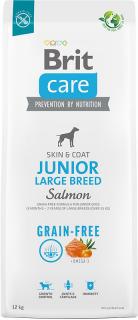Brit Care Dog Grain-free Junior Large Breed 12kg (Losos a brambory pro mladé psy (3 měsíce – 2 roky) velkých plemen (nad 25 kg).)
