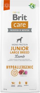 Brit Care Dog Hypoallergenic Junior Large Breed 12kg (Jehněčí a rýže pro mladé psy (3 měsíce – 2 roky) velkých plemen (nad 25 kg).)