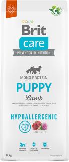 Brit Care Dog Hypoallergenic Puppy 12kg (Jehněčí a rýže pro štěňata a mladé psy všech plemen (4 týdny – 12 měsíců).)