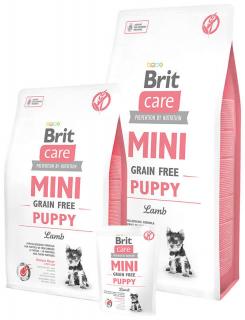 Brit Care Mini Grain Free Puppy 2kg (Hypoalergenní krmivo pro štěňata miniaturních plemen (2 týdny až 10 měsíců), březí a kojící feny. Bez obilovin.)