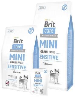 Brit Care Mini Sensitive Grain Free 400g (Hypoalergenní krmivo pro citlivé psy miniaturních plemen. Bez obilovin.)