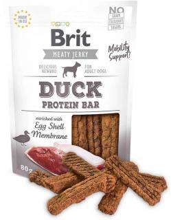 Brit Jerky Duck Protein Bar 80g (Pamlsky ze sušeného masa pro dospělé psy - proteinová tyčinka z kachny a kuřete.)
