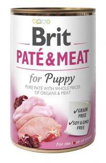 Brit Paté  Meat - Puppy konzerva 400g (70% kuře a krůta + čisté masové paté. Doplňkové krmivo pro štěňata a mladé psy.)