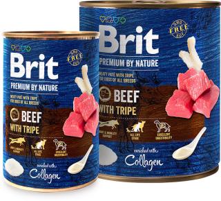 Brit Premium by Nature Beef with Tripe konz. 800g (Masová konzerva paté hovězí s dršťkami.)