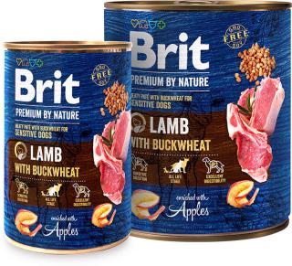 Brit Premium by Nature Lamb with Buckwheat konz. 800g (Masová konzerva paté s jehněčím a pohankou. Pro psy s citlivým zažíváním.)