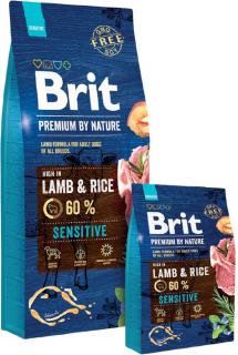 Brit Premium by Nature Sensitive Lamb 15kg (Pro dospělé psy všech plemen, zejména s citlivým zažíváním. Jehněčí. )
