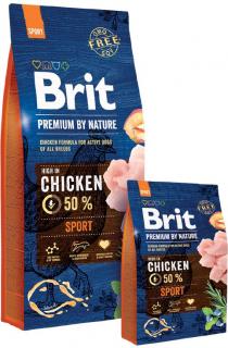 Brit Premium by Nature Sport 15kg (Pro psy všech plemen s vysokým výdejem energie. Kuřecí.)