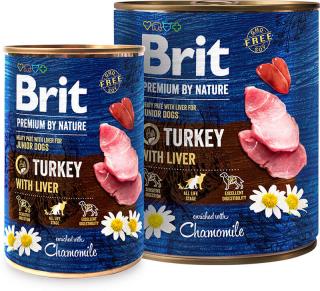 Brit Premium by Nature Turkey with Liver konz. 400g (Masová konzerva paté krůta s játry.)