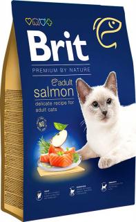 Brit Premium Cat Adult Salmon - 8kg (Kompletní prémiové krmivo pro dospělé kočky. S lososem.)