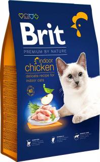 Brit Premium Cat Indoor - 1,5kg (Kompletní prémiové krmivo pro domácí kočky. S kuřetem.)