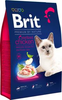 Brit Premium Cat Sterilised Chicken - 1,5kg (Kompletní prémiové krmivo pro kastrované kočky. S kuřetem.)