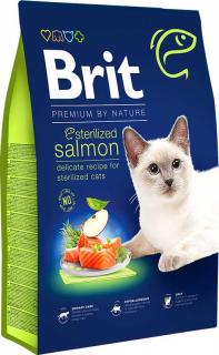 Brit Premium Cat Sterilised Salmon - 300g (Kompletní prémiové krmivo pro kastrované kočky. S lososem. )