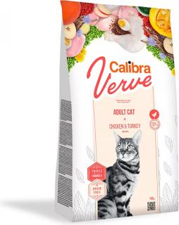 Calibra Cat Verve GF Adult ChickenTurkey 3,5kg (Pro dospělé kočky, s drůbežím masem. )