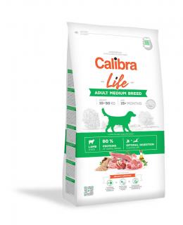 Calibra Dog Life Adult Medium Breed Lamb 12kg (Pro dospělé psy středních plemen (10-30kg). S jehněčím masem. )