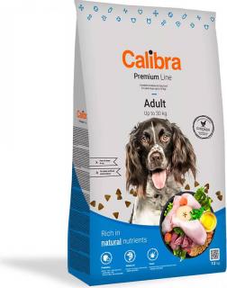 Calibra dog Premium Line ADULT 12kg (Kompletní krmivo pro pro dospělé psy do 30 kg.)